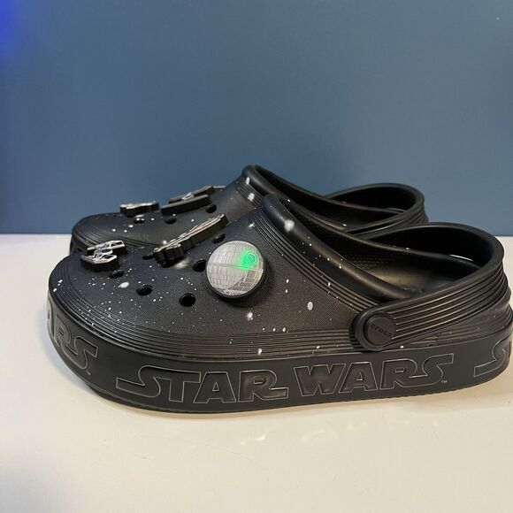 Crocs Star Wars Off Court Clog Black M5/W7 with Jibbitz Unworn main image 10